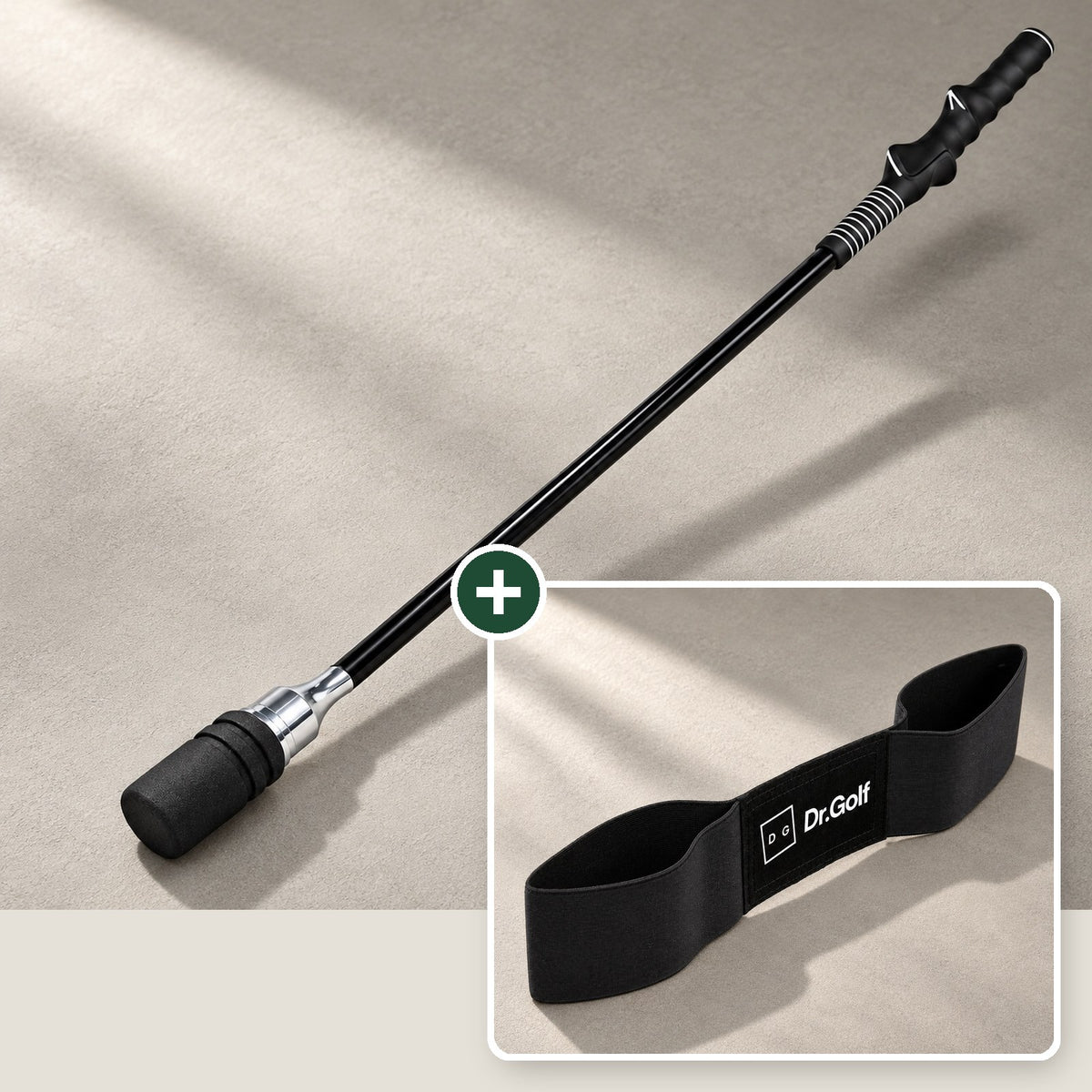 Dr.Golf Bundle: Tempo Swing Stick and Connection Band